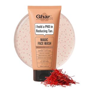 Ghar Soaps Magic De-Tan Face wash With Saffron & Glutathione